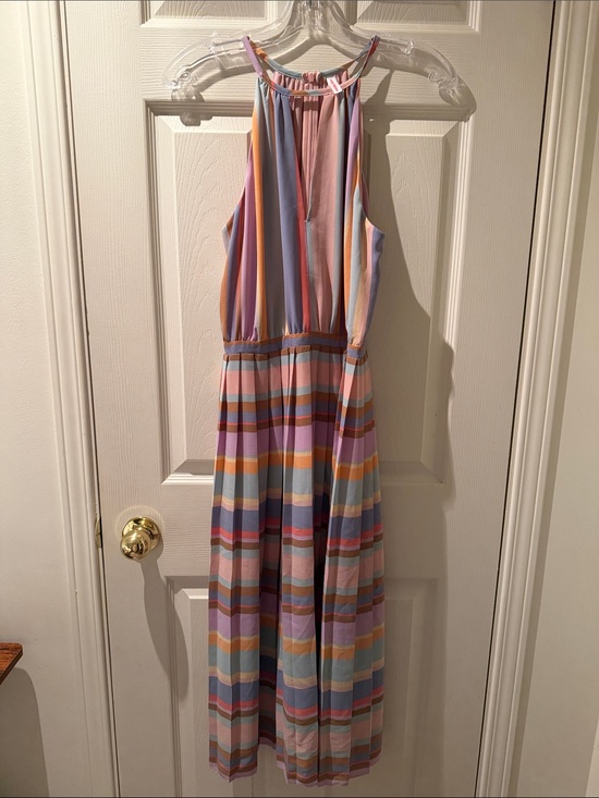 Joe Fresh Dresses & Skirts - Joe Fresh Pink and Pastel Stripe Halter Dress